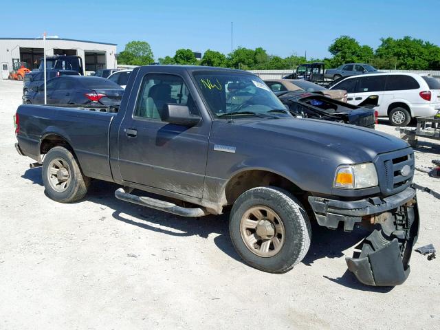 1FTYR10D37PA39393 - 2007 FORD RANGER GRAY photo 1