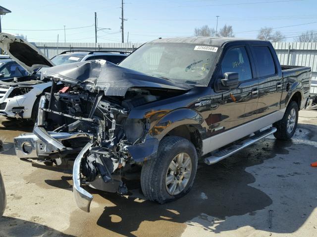 1FTFW1ET2CFA95762 - 2012 FORD F150 SUPER BLACK photo 2