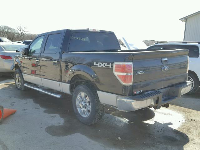 1FTFW1ET2CFA95762 - 2012 FORD F150 SUPER BLACK photo 3