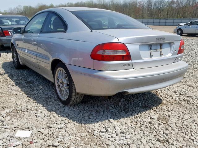 YV1NK53D72J031443 - 2002 VOLVO C70 SILVER photo 3