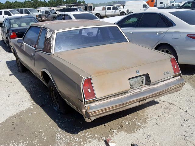 1G1AZ37H5ER151905 - 1984 CHEVROLET MONTE CARL BROWN photo 3