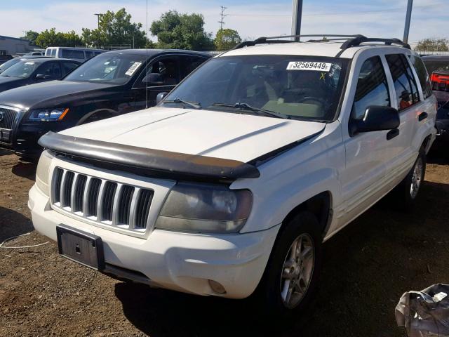 1J4GW48N74C391666 - 2004 JEEP GRAND CHER WHITE photo 2