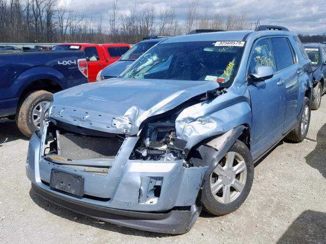 2GKFLWEK5E6172333 - 2014 GMC TERRAIN SL BLUE photo 2