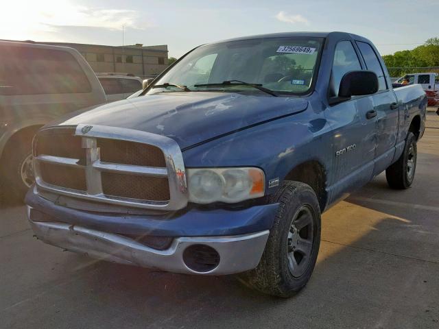 1D7HA18D34S783537 - 2004 DODGE RAM 1500 S BLUE photo 2