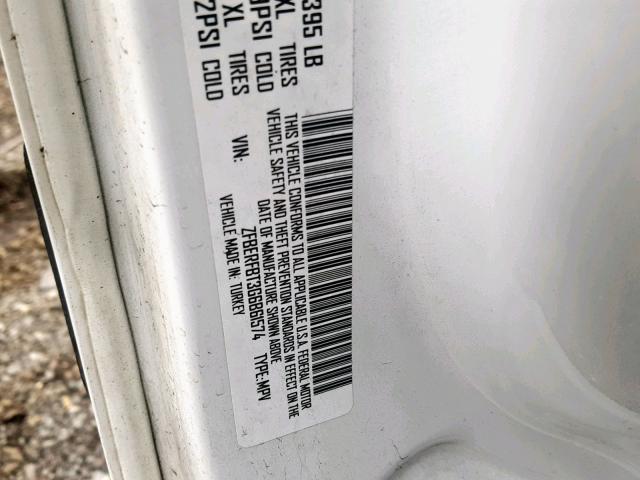 ZFBERFBT3G6B61574 - 2016 RAM PROMASTER 白色 照片 10
