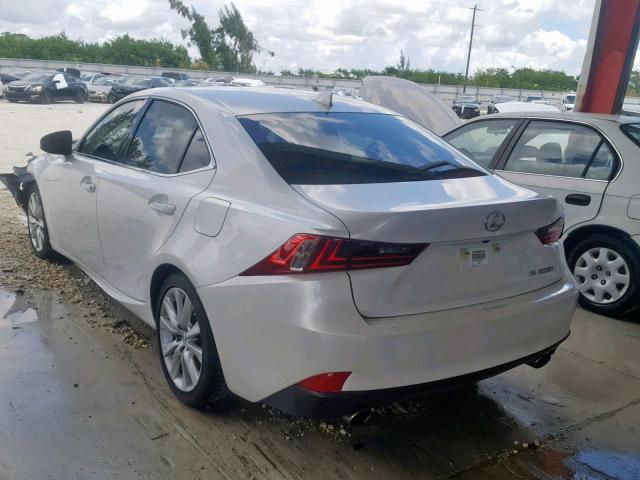 JTHBA1D28G5027949 - 2016 LEXUS IS 200T WHITE photo 3