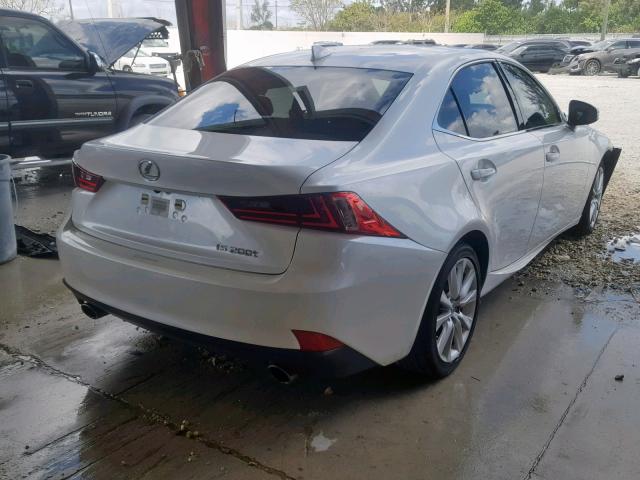 JTHBA1D28G5027949 - 2016 LEXUS IS 200T WHITE photo 4