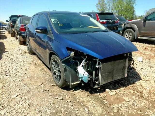 1FADP3M26HL241202 - 2017 FORD FOCUS SEL BLUE photo 1