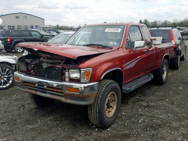 JT4VN13GXR5145262 - 1994 TOYOTA PICKUP 1/2 RED photo 2