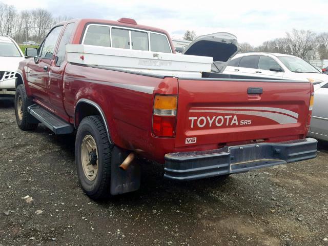 JT4VN13GXR5145262 - 1994 TOYOTA PICKUP 1/2 RED photo 3