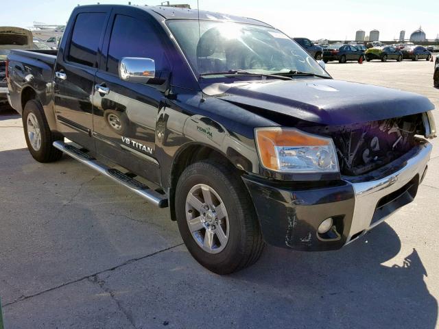 1N6BA0ED4CN310691 - 2012 NISSAN TITAN S BLACK photo 1