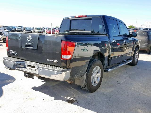 1N6BA0ED4CN310691 - 2012 NISSAN TITAN S BLACK photo 4