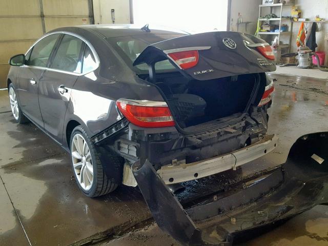 1G4PP5SK5D4129352 - 2013 BUICK VERANO GRAY photo 3