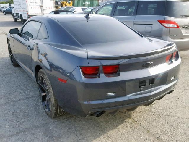 2G1FK1EJ2A9173126 - 2010 CHEVROLET CAMARO SS GRAY photo 3