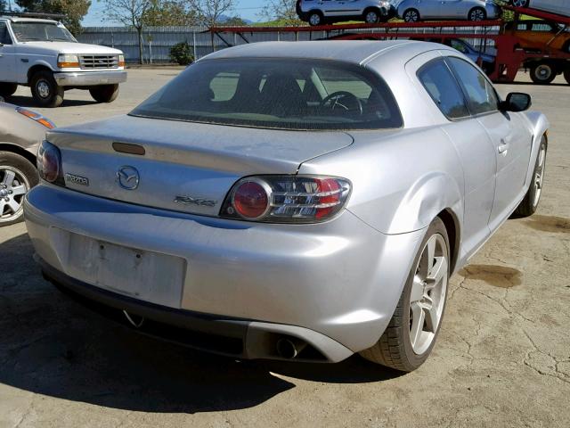 JM1FE173X60200202 - 2006 MAZDA RX8 SILVER photo 4