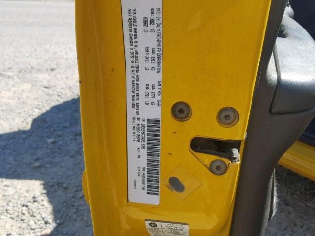 1B3ES56CX4D615301 - 2004 DODGE NEON SXT YELLOW photo 10