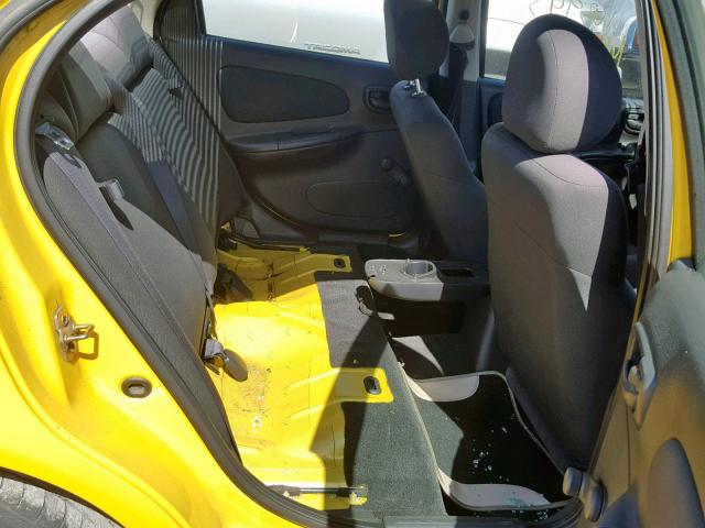 1B3ES56CX4D615301 - 2004 DODGE NEON SXT YELLOW photo 6