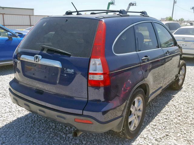 3CZRE38588G703602 - 2008 HONDA CR-V EX BLUE photo 4