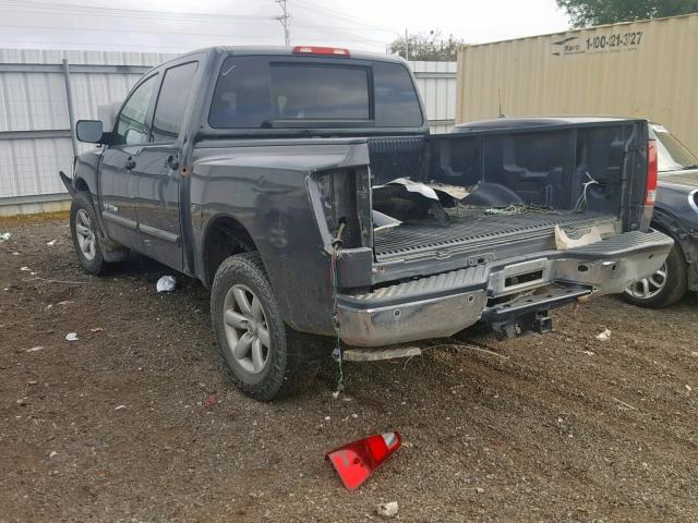 1N6AA0ED1CN313222 - 2012 NISSAN TITAN S GRAY photo 3