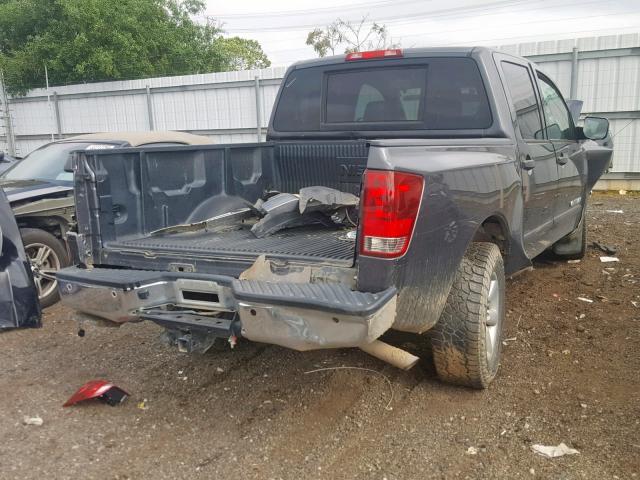 1N6AA0ED1CN313222 - 2012 NISSAN TITAN S GRAY photo 4