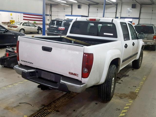 1GTDT136068284805 - 2006 GMC CANYON WHITE photo 4