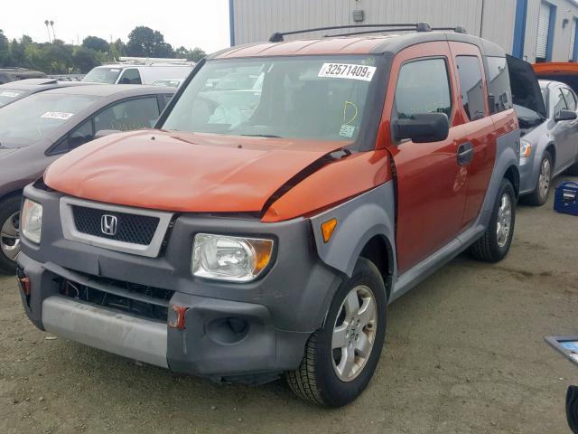 5J6YH28655L026528 - 2005 HONDA ELEMENT EX ORANGE photo 2