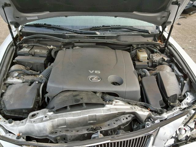 JTHCK262265007313 - 2006 LEXUS IS 250 SILVER photo 7