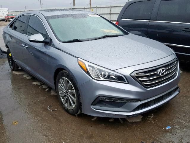 5NPE34AF5GH382238 - 2016 HYUNDAI SONATA SPO GRAY photo 1