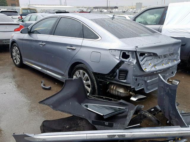 5NPE34AF5GH382238 - 2016 HYUNDAI SONATA SPO GRAY photo 3