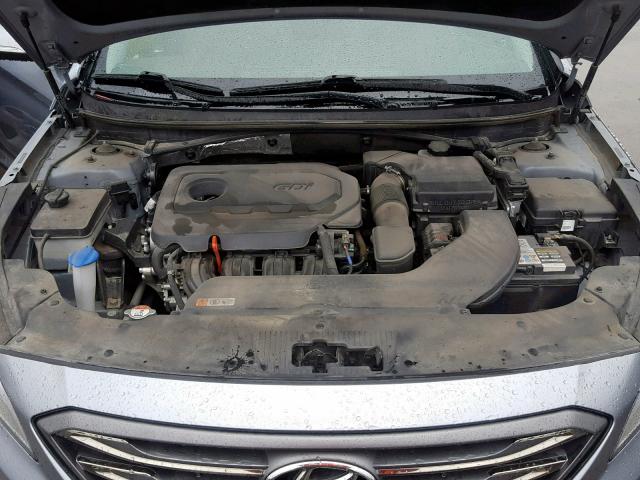 5NPE34AF5GH382238 - 2016 HYUNDAI SONATA SPO GRAY photo 7