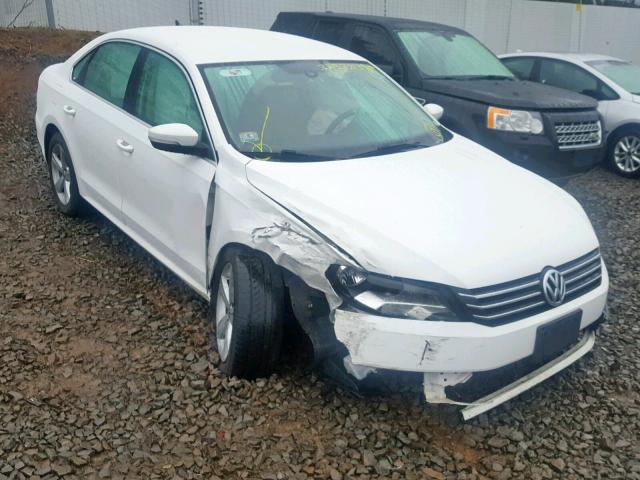 1VWBP7A30DC113129 - 2013 VOLKSWAGEN PASSAT SE WHITE photo 1