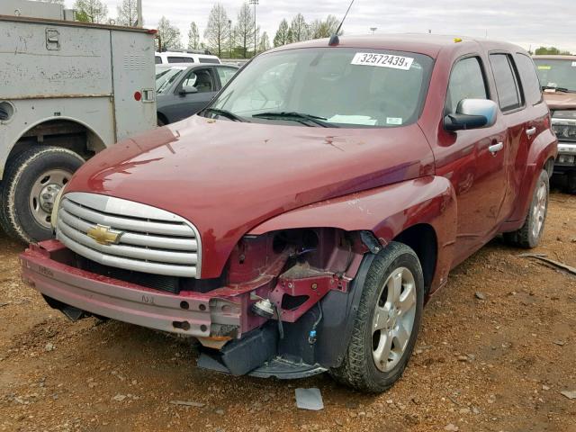 3GNDA23D07S603811 - 2007 CHEVROLET HHR LT RED photo 2