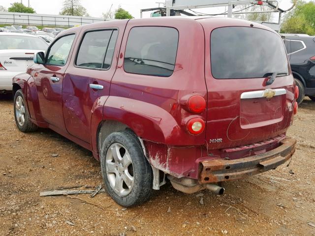 3GNDA23D07S603811 - 2007 CHEVROLET HHR LT RED photo 3