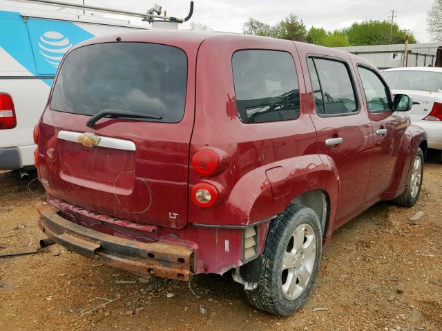 3GNDA23D07S603811 - 2007 CHEVROLET HHR LT RED photo 4