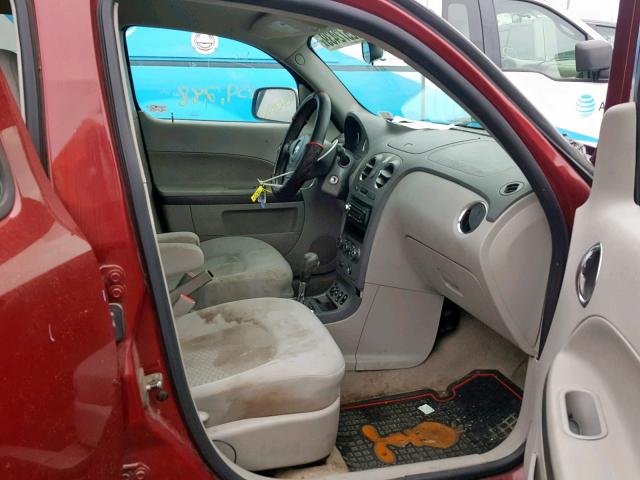 3GNDA23D07S603811 - 2007 CHEVROLET HHR LT RED photo 5