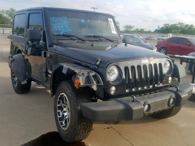 1C4AJWAGXFL623486 - 2015 JEEP WRANGLER S BLACK photo 1