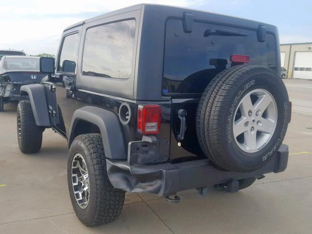 1C4AJWAGXFL623486 - 2015 JEEP WRANGLER S BLACK photo 3