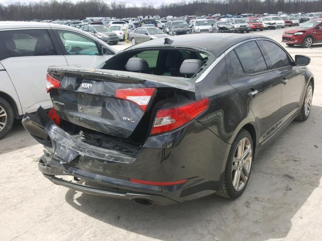 5XXGR4A69DG203083 - 2013 KIA OPTIMA SX BLACK photo 4