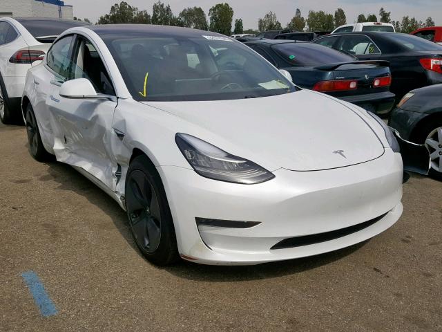 5YJ3E1EA8JF043722 - 2018 TESLA MODEL 3 WHITE photo 1