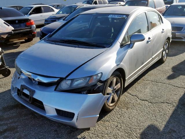 2HGFA16699H316466 - 2009 HONDA CIVIC LX-S SILVER photo 2