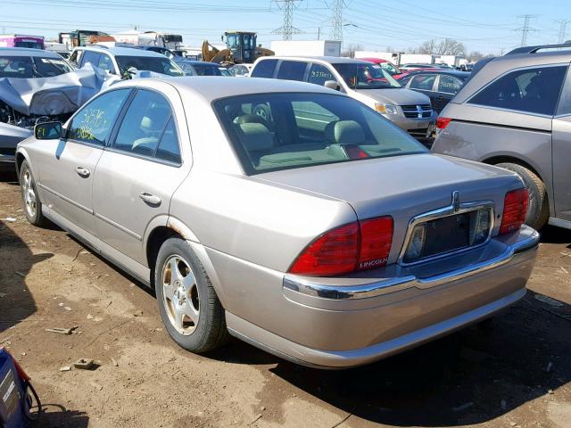 1LNHM87A9YY774471 - 2000 LINCOLN LS BEIGE photo 3