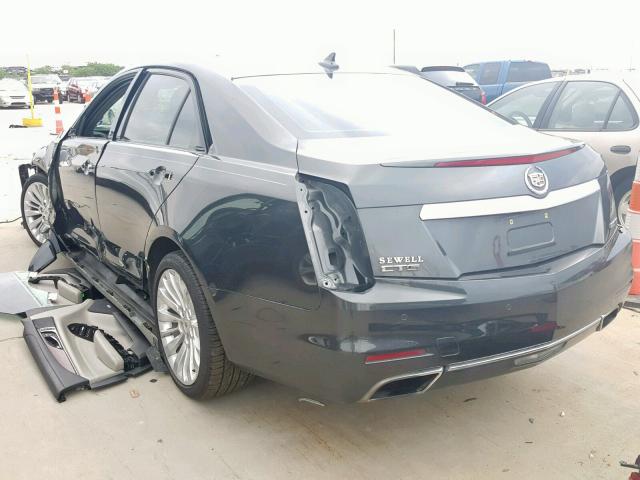 1G6AR5SX1E0118943 - 2014 CADILLAC CTS LUXURY CHARCOAL photo 3