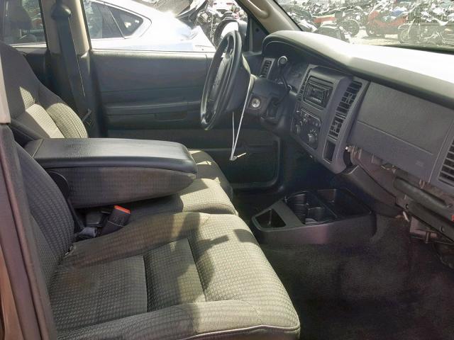 1B4HR38N72F119199 - 2002 DODGE DURANGO SP GRAY photo 5