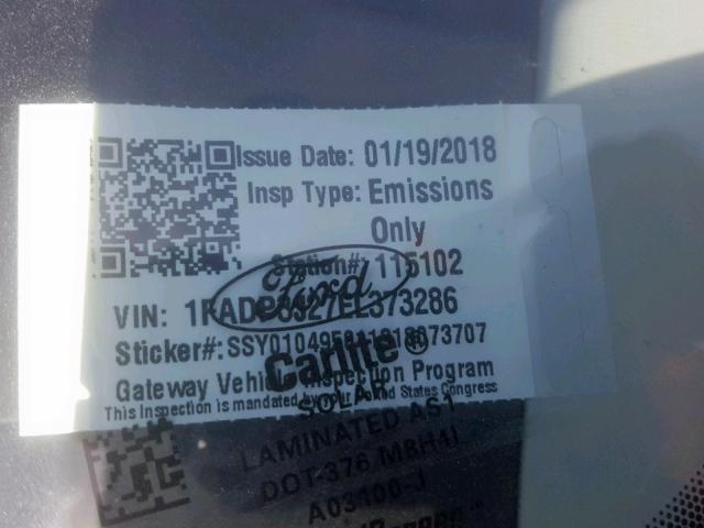 1FADP3J27EL373286 - 2014 FORD FOCUS TITA WHITE photo 10