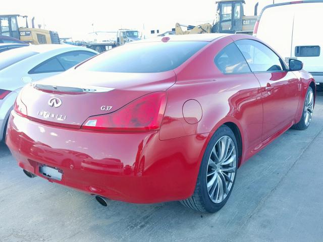 JN1CV6EK7DM920009 - 2013 INFINITI G37 JOURNE RED photo 4