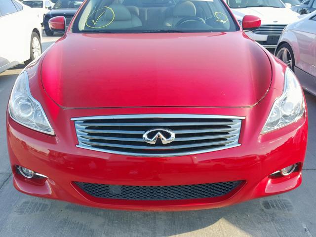 JN1CV6EK7DM920009 - 2013 INFINITI G37 JOURNE RED photo 9