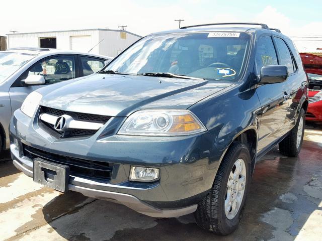 2HNYD18606H536757 - 2006 ACURA MDX TOURIN GREEN photo 2