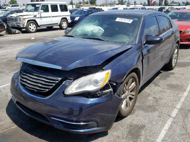 1C3CCBBB3CN146550 - 2012 CHRYSLER 200 TOURIN BLUE photo 2