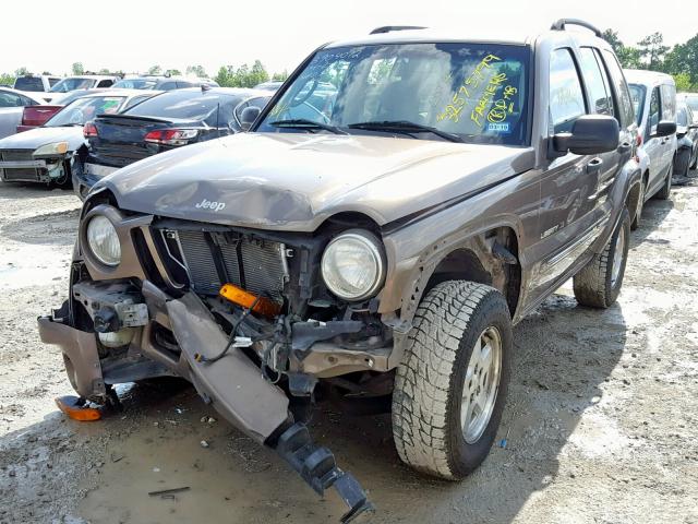 1J4GL58K52W136417 - 2002 JEEP LIBERTY LI BROWN photo 2