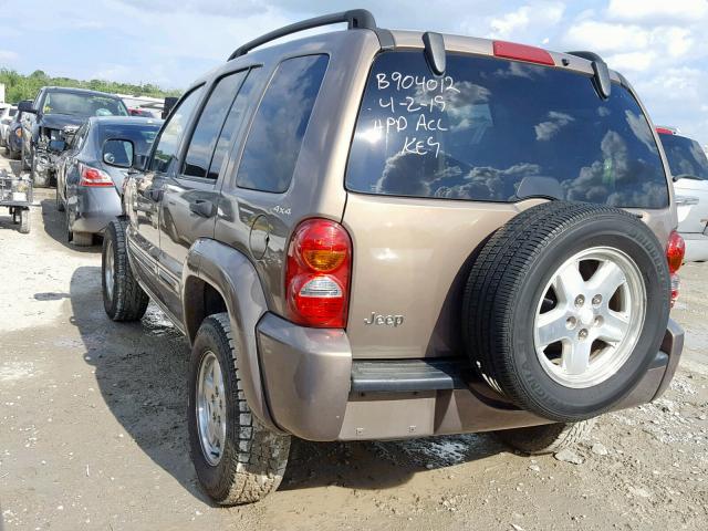 1J4GL58K52W136417 - 2002 JEEP LIBERTY LI BROWN photo 3